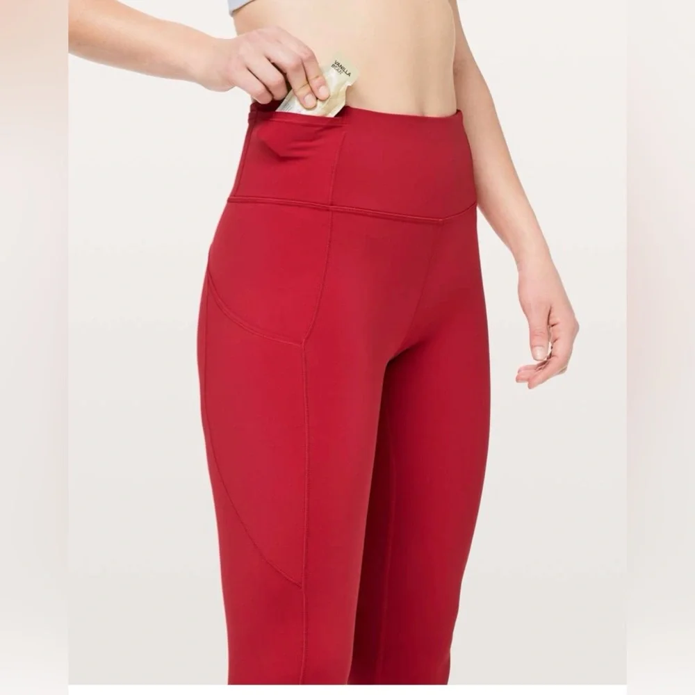 Lululemon Fast and Free Leggings with 25” inseam- Like New - Picture 2 of 4